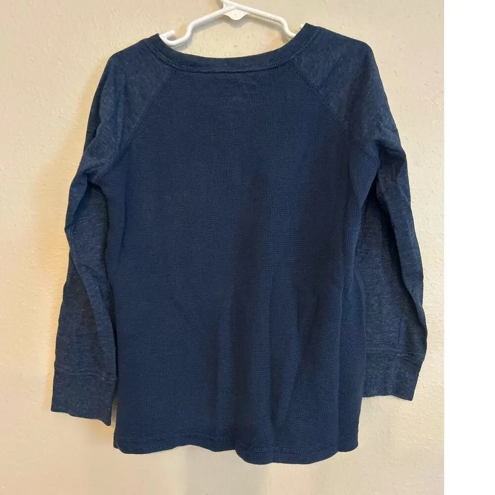 OshKosh B'Gosh Denim Co. Boys Long Sleeve Thermal Shirt Blue 7